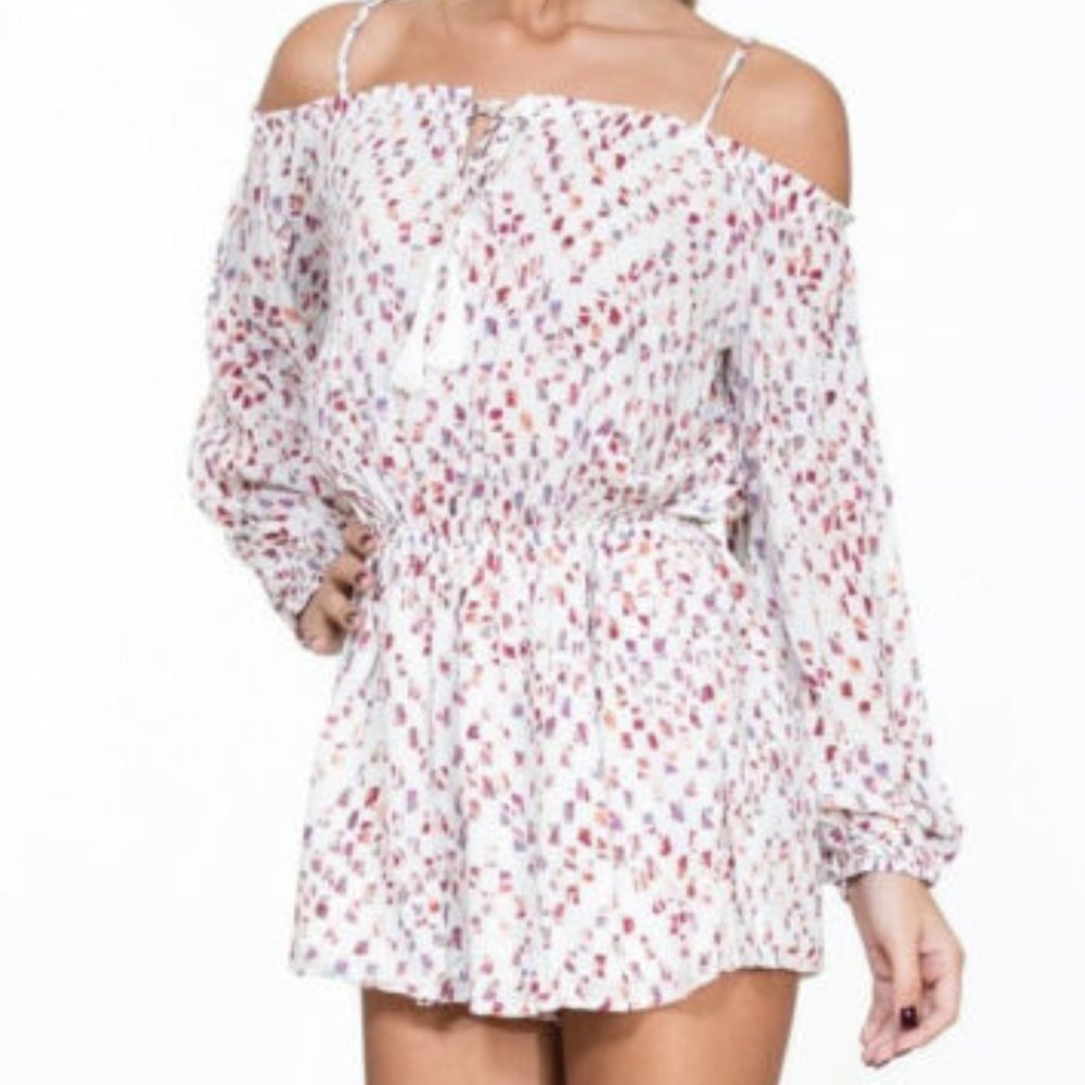 NWT Boho Romper, En Creme, Size S